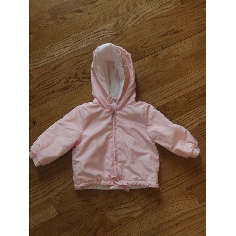 IL GUFO newborn infant baby jacket pink zip hoodie windbreaker 6M designer cute